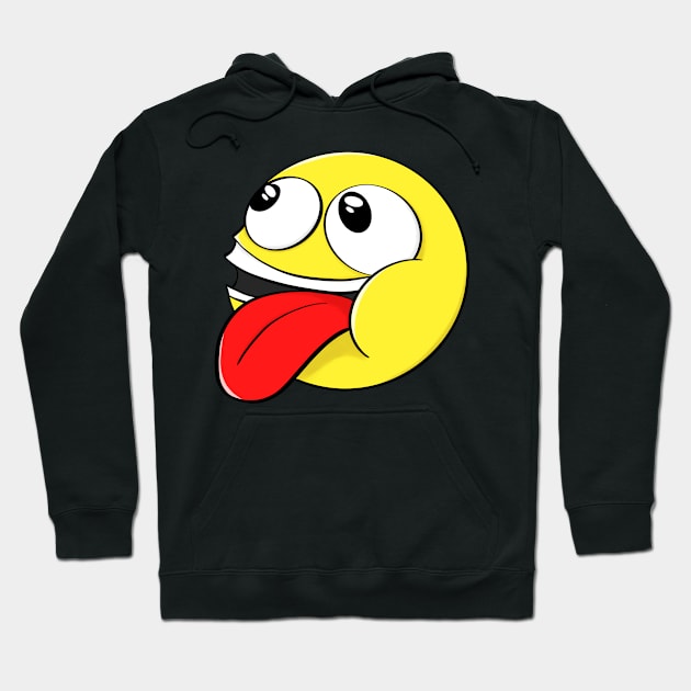 Smile Face Fun Smileys Cartoon Smilie Hoodie by Foxxy Merch